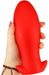 Plug Silicone Saurus Egg M 12 x 5.3cm Rouge