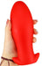 Plug silicone Saurus Egg S 10 x 4.5cm Rouge