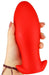 Plug silicone Saurus Egg XL 16.5 x 7.3cm Rouge