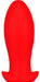 Plug silicone Saurus Egg XXL 18.5 x 8.3cm Rouge