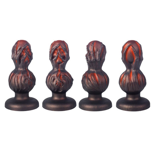 Plug Skullis XS 9 x 4 cm Rouge-Noir