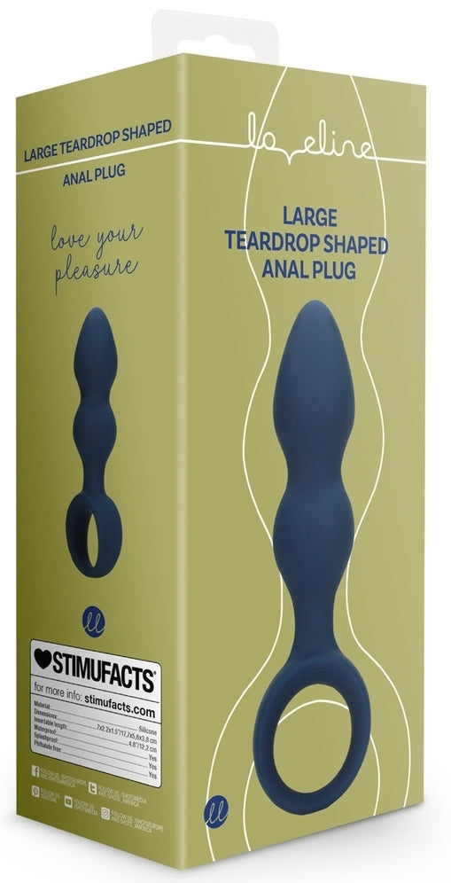 Plug TEARDROP BALTIC L 12 x 4cm Bleu