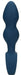 Plug Teardrop Baltic M 10.5 x 3.5cm Bleu