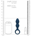 Plug Teardrop Baltic M 10.5 x 3.5cm Bleu