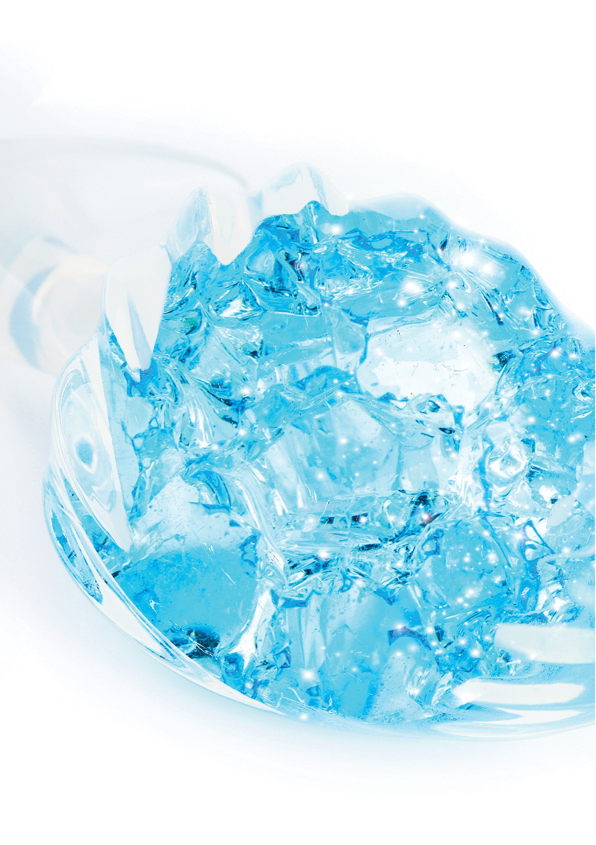 Plug transparent Crystalbutt L 9 x 4.5 cm