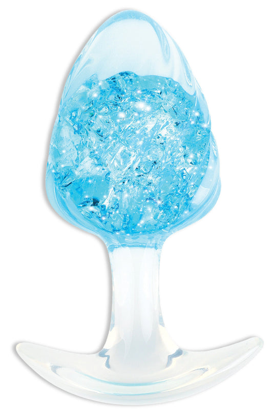 Plug transparent Crystalbutt L 9 x 4.5 cm