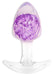 Plug transparent Crystalbutt M 8 x 3.7cm