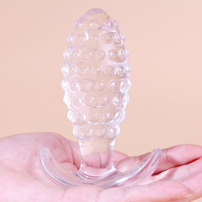 Plug Transparent Dotted Pine L 9 x 3.5cm