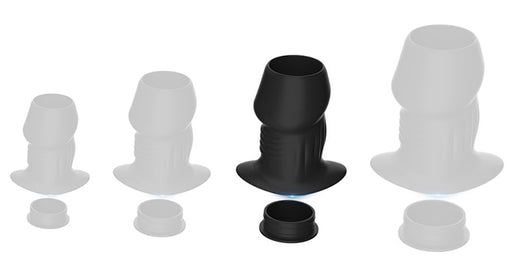 Plug Tunnel avec Bouchon Euhlo L 7.5 x 5 cm Noir