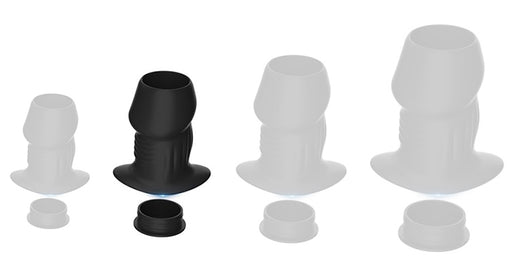 Plug Tunnel avec Bouchon Euhlo M 6.5 x 4.5 cm Noir