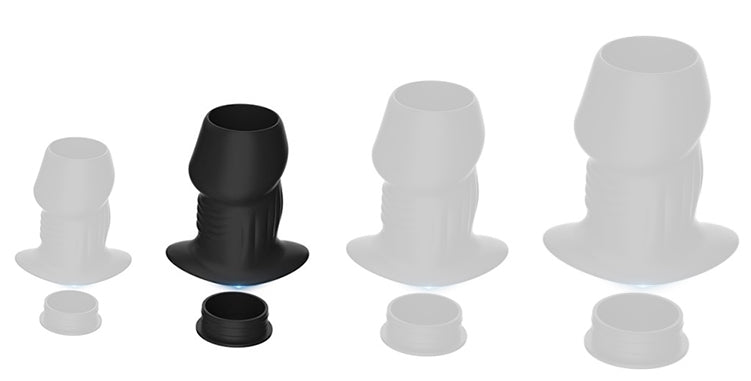 Plug Tunnel avec Bouchon Euhlo M 6.5 x 4.5 cm Noir