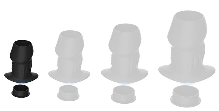 Plug Tunnel avec Bouchon Euhlo S 5 x 3.5cm Noir