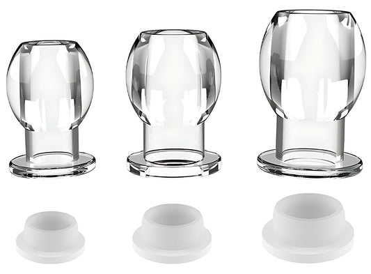 Plug tunnel avec bouchon Hollow Stop Transparent