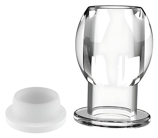 Plug tunnel avec bouchon Hollow Stop Transparent