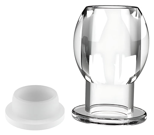 Plug tunnel avec bouchon Hollow Stop Transparent