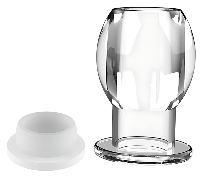 Plug tunnel avec bouchon Hollow Stop Transparent