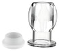 Plug tunnel avec bouchon Hollow Stop Transparent