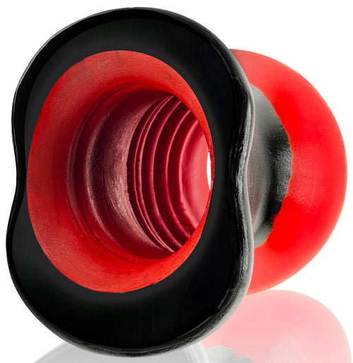 Plug Tunnel Colossus Pighole XXXXL Noir-Rouge 17 x 13.5cm