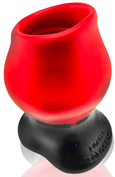 Plug Tunnel Colossus Pighole XXXXL Noir-Rouge 17 x 13.5cm