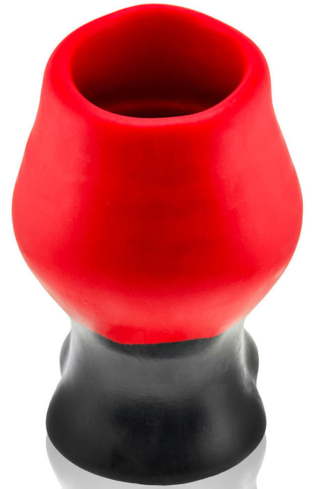 Plug Tunnel Colossus Pighole XXXXL Noir-Rouge 17 x 13.5cm