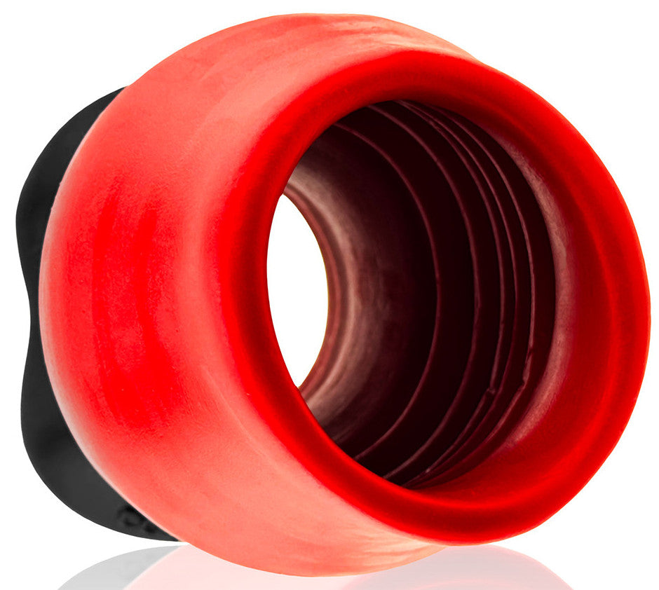 Plug Tunnel Colossus Pighole XXXXL Noir-Rouge 17 x 13.5cm