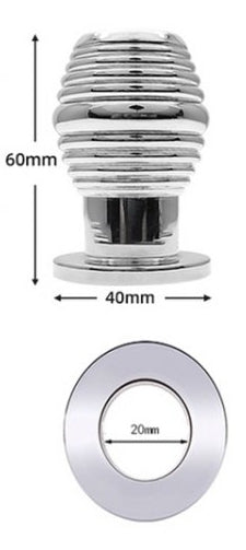 Plug Tunnel en métal Thread Hollow S 6 x 4 cm
