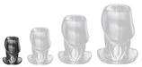Plug tunnel Holik S 4 x 3 cm - Ouverture 22 mm Noir