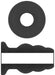 Plug Tunnel Hollow Sono N50 - 8.5 x 5.7 cm Noir
