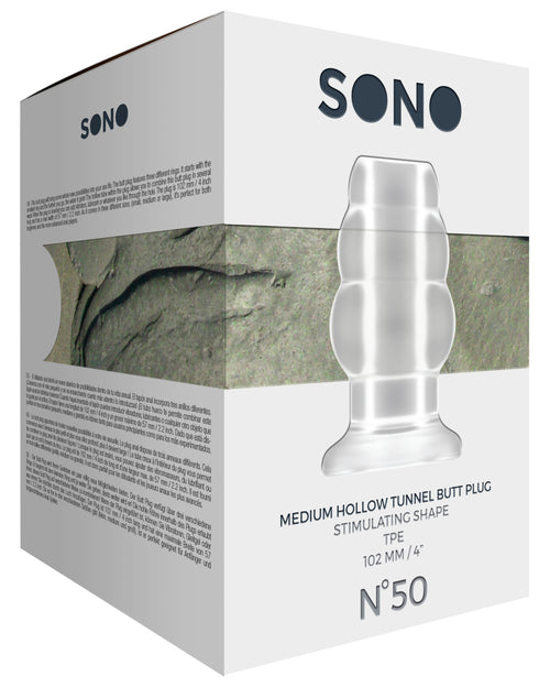 Plug Tunnel Hollow Sono n50 - 8.5 x 5.7 cm Transparent