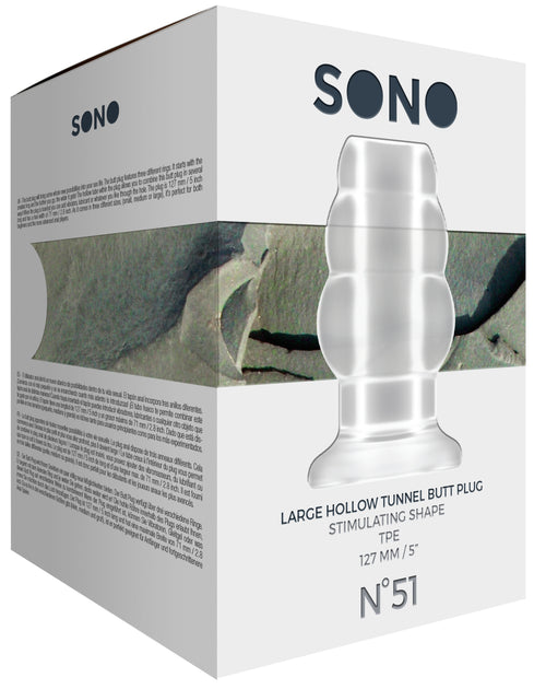 Plug Tunnel Hollow Sono N51 - 11 x 7.1 cm Transparent