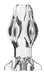 Plug Tunnel Starass Transparent XL 12 x 7cm