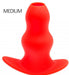 Plug Tunnel Stretch Rouge Medium 13 x 6.4cm