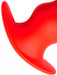 Plug Tunnel Stretch Rouge Medium 13 x 6.4cm