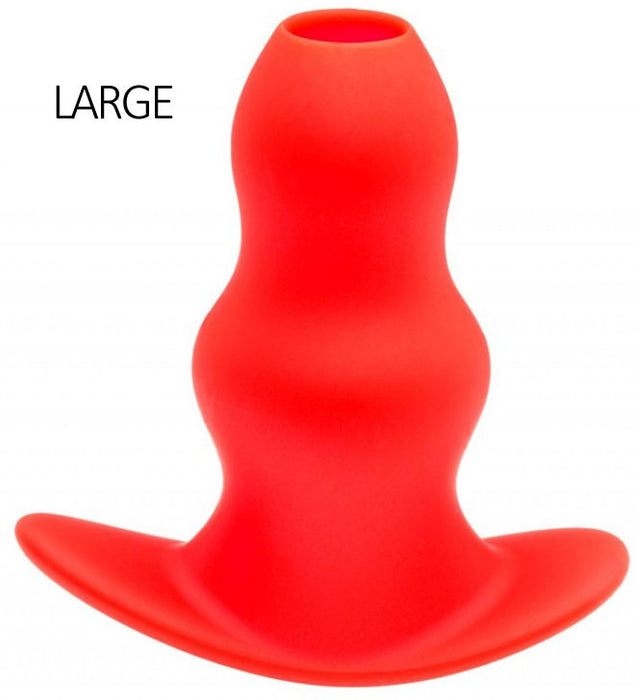 Plug Tunnel Stretch Rouge Large 15 x 7cm