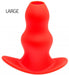 Plug Tunnel Stretch Rouge Large 15 x 7cm