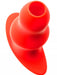 Plug Tunnel Stretch Rouge Extra large 16 x 7.5cm