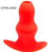 Plug Tunnel Stretch Rouge Extra large 16 x 7.5cm