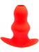Plug Tunnel Stretch Rouge Extra large 16 x 7.5cm