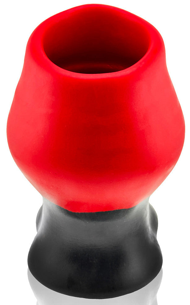 Plug Tunnel Super Max Pighole XXXL Noir-Rouge 15 x 11.5cm