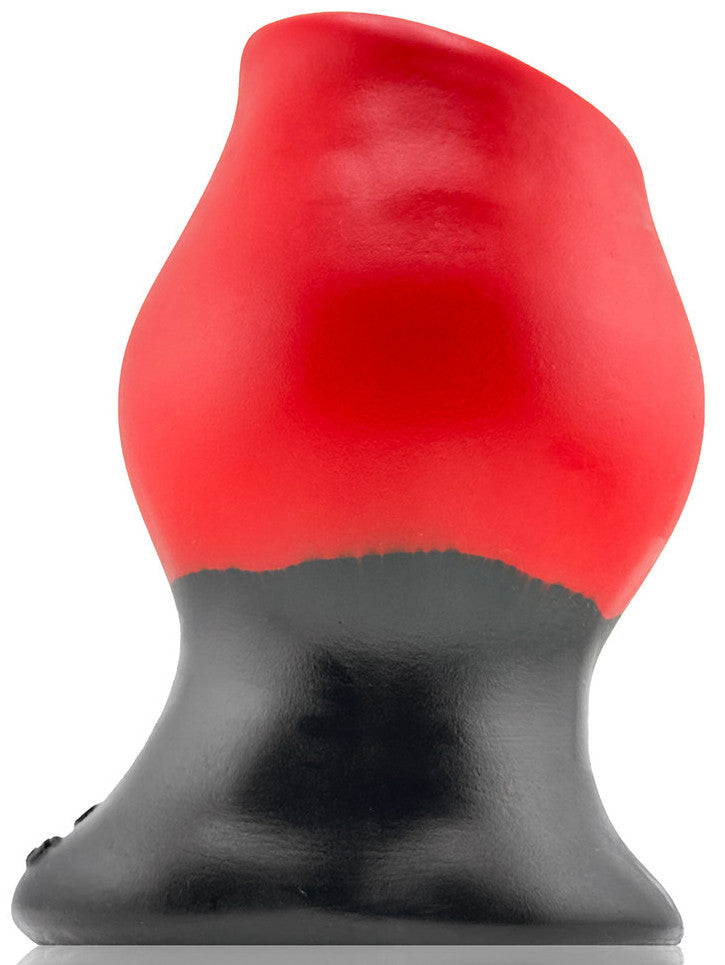Plug Tunnel Super Max Pighole XXXL Noir-Rouge 15 x 11.5cm