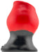 Plug Tunnel Super Max Pighole XXXL Noir-Rouge 15 x 11.5cm