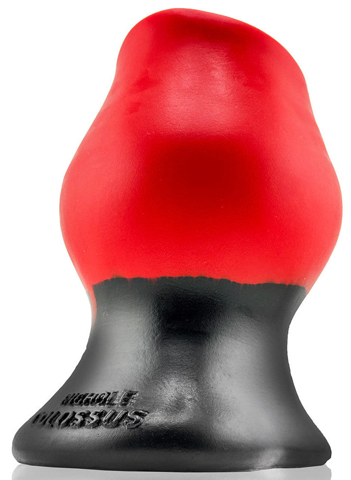 Plug Tunnel Super Max Pighole XXXL Noir-Rouge 15 x 11.5cm