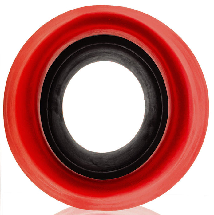 Plug Tunnel Super Max Pighole XXXL Noir-Rouge 15 x 11.5cm