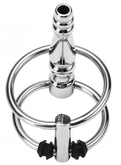 Plug Urètre percé Ribbed Ringo 4cm - Diamètre 10mm