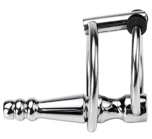 Plug Urètre percé Ribbed Ringo 4cm - Diamètre 10mm