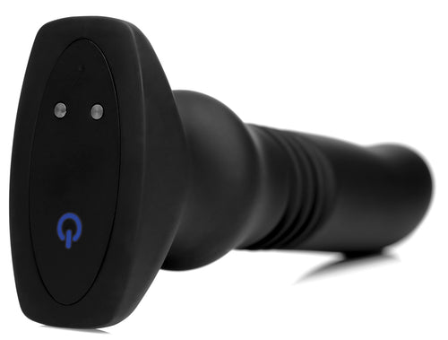 Plug vibrant avec action de poussée 15 x 3.5 cm