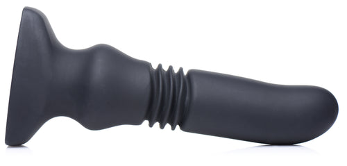 Plug vibrant avec action de poussée 15 x 3.5 cm