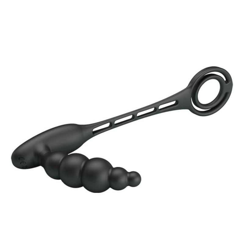 Plug vibrant avec Anneaux VIBRA PENIS 8 x 2.4 cm