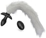 Plug vibrant avec Queue blanche Tail Curve 9 x 3.7cm Queue 30cm