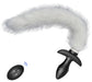 Plug vibrant avec Queue blanche Tail Curve 9 x 3.7cm Queue 30cm